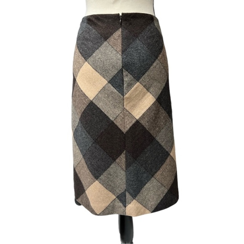 GAP Plaid Mini Skirt in Black, Brown & Cream - Picture 3 of 12